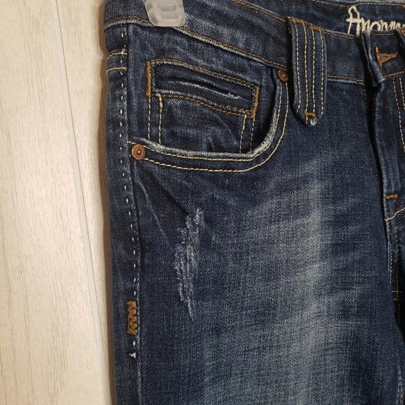 Anoname denim  dark wash western Bootcut jeans size 27 - Picture 4 of 13